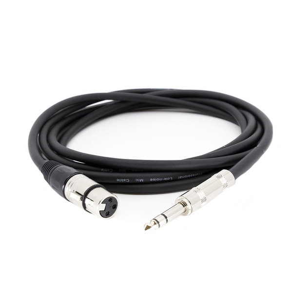 s.Cab MC629-3, XLR-F / 6.3mm TRS, 3m