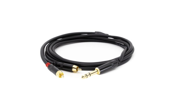 s.Cab PAC451-3, 2x RCA / 6.3mm TRS, 3m