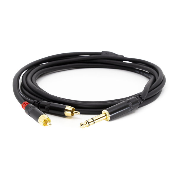 s.Cab PAC451-3, 2x RCA / 6.3mm TRS, 3m