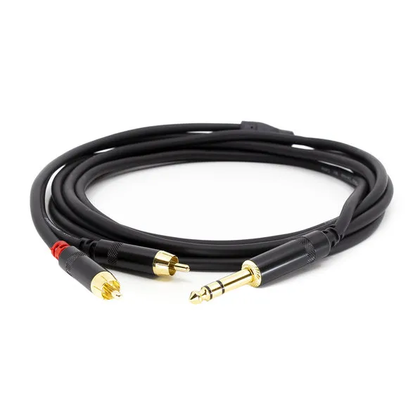 s.Cab PAC451-3, 2x RCA / 6.3mm TRS, 3m