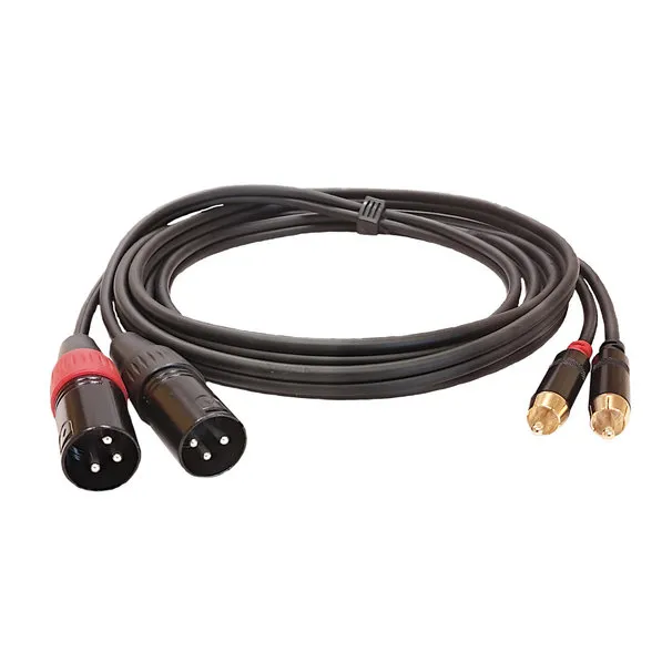 s.Cab PAC930-3, 2x XLR-M / 2x RCA, 3m