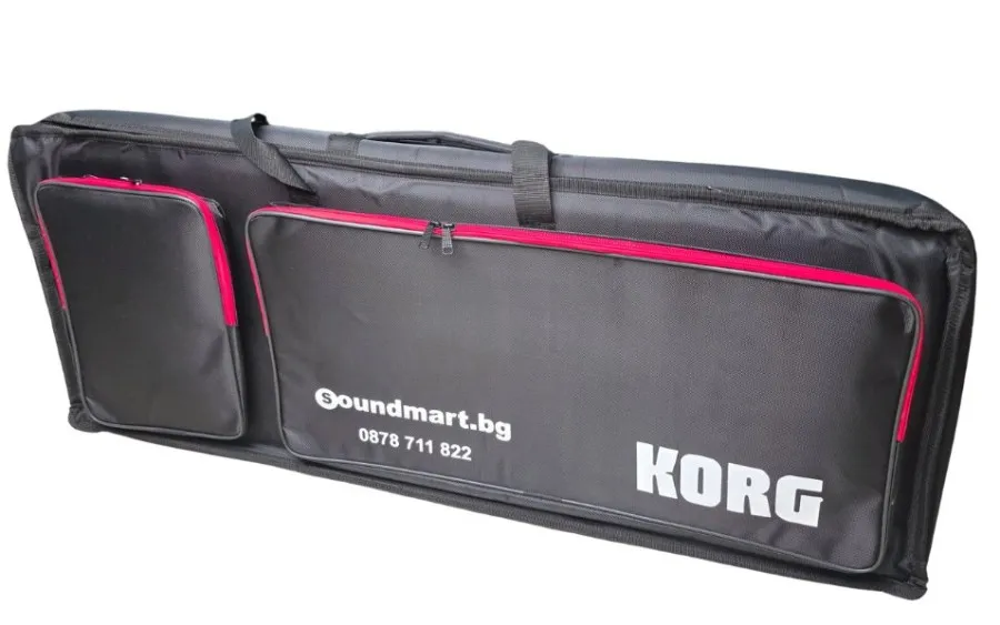s.Case калъф за синтезатор KORG, 61 клавиша, два джоба и две дръжки, 10см дунапрен