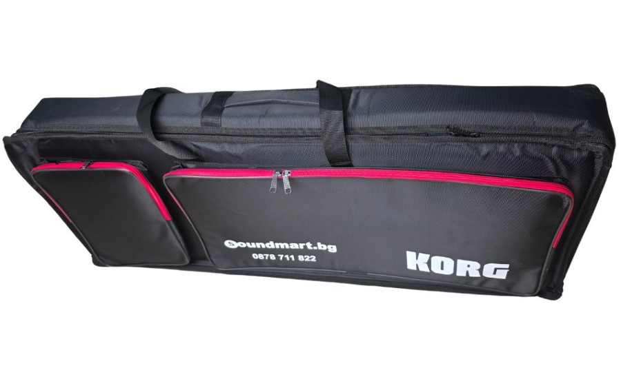 s.Case калъф за синтезатор KORG, 61 клавиша, два джоба и две дръжки, 10см дунапрен