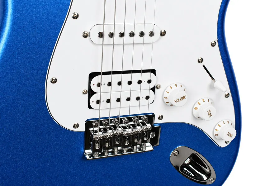 Електрическа китара Soundmart SME-G2S-BL, Тип Stratocaster HSS, Синя