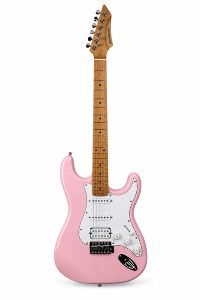 Електрическа китара Soundmart SME-G2S-PK, Тип Stratocaster HSS, Розова