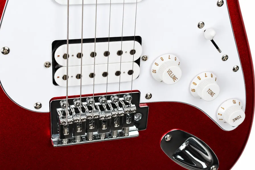 Електрическа китара Soundmart SME-G2S-RD, Тип Stratocaster HSS, Червена
