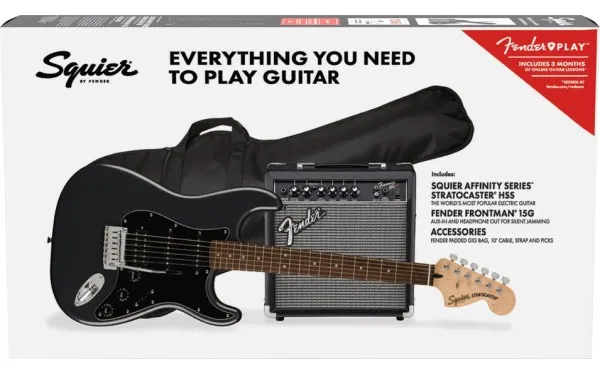 Squier Affinity Stratocaster HSS Pack BK