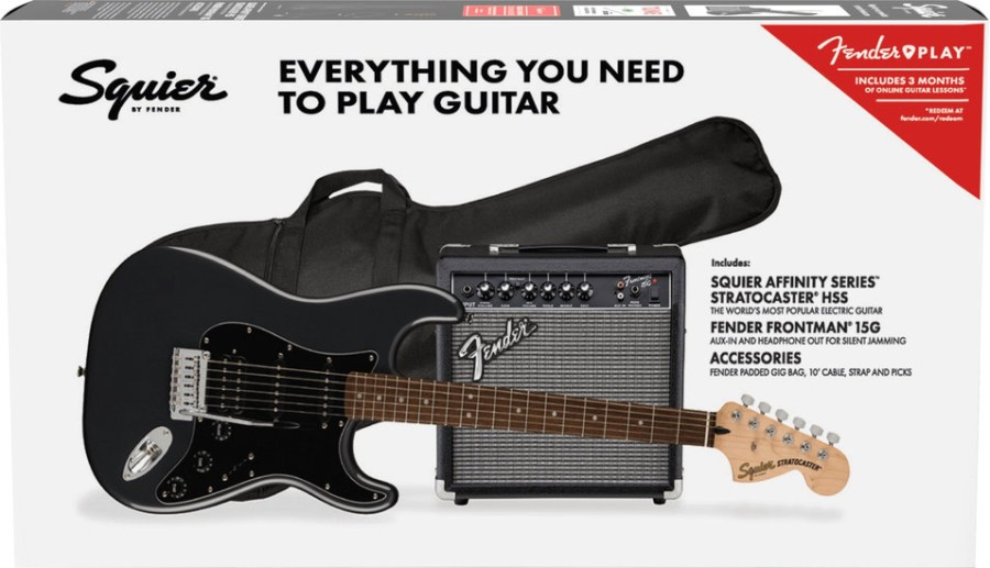 Squier Affinity Stratocaster HSS Pack BK