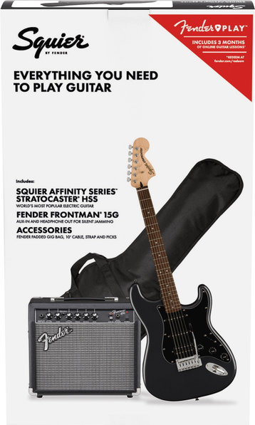 Squier Affinity Stratocaster HSS Pack BK