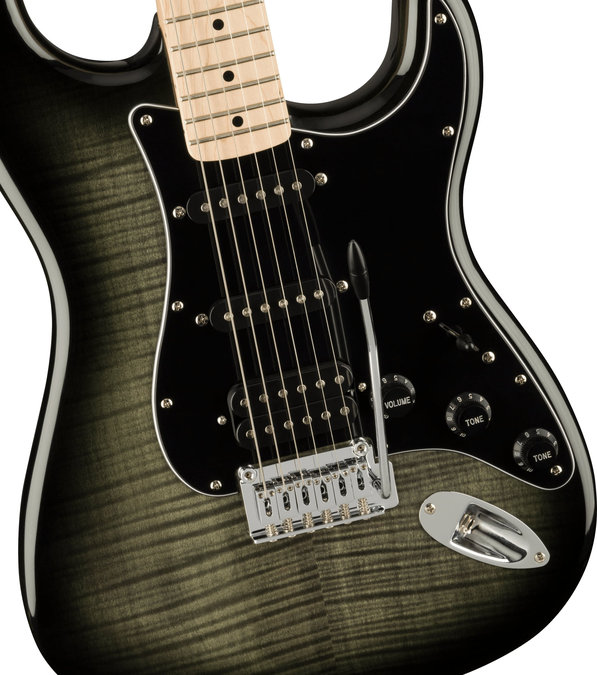 Squier Affinity Stratocaster FMT HSS BK