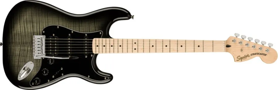 Squier Affinity Stratocaster FMT HSS BK