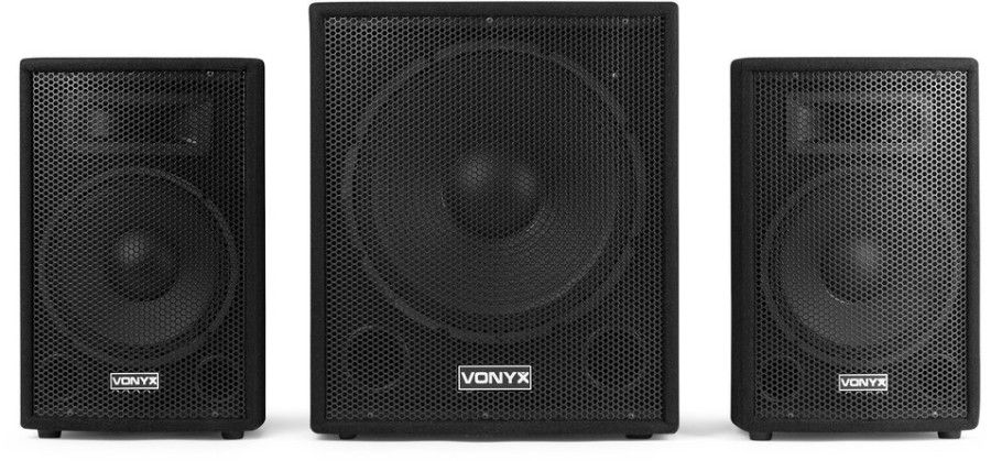 Vonyx VX1015BT 2.1 Активна система за озвучаване, 15", 1000W