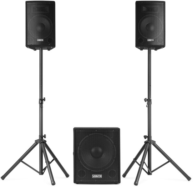 Vonyx VX1015BT 2.1 Активна система за озвучаване, 15", 1000W