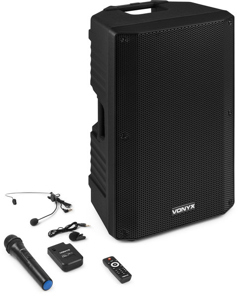 Vonyx VSA700-BP, Активна тонколона 15", 1000W, Combi