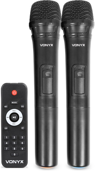 Vonyx SPJ-PA915 Активна тонколона 15", 700W, USB, Вградени микрофони, Батерия