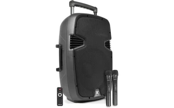 Vonyx SPJ-PA912 Активна тонколона 12", 500W, USB, Вградени микрофони, Батерия