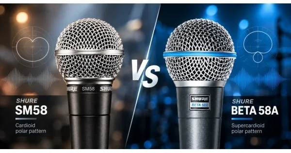 Shure SM58 срещу Beta 58A – каква е разликата и кой микрофон да изберем?