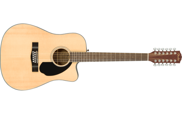 Fender CD-60SCE Dreadnought 12-string, Walnut Fingerboard, Natural