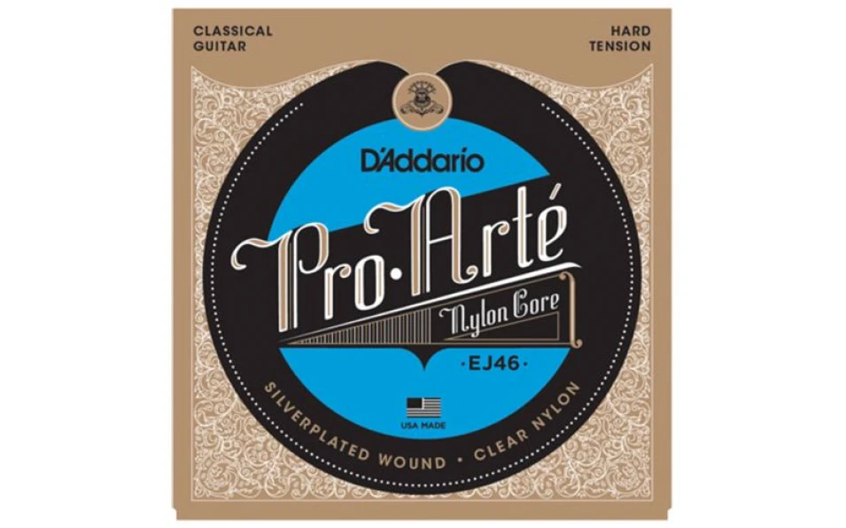 Daddario EJ46, Струни за класическа китара, Силно напрежение, Прозрачни, Silver