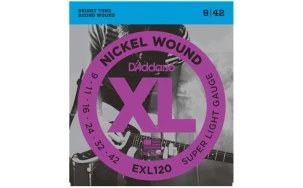 Daddario EXL120, Струни за електрическа китара 09-42