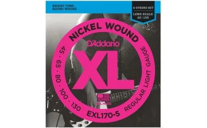 Daddario EXL170-5, Струни за 5 струнна бас китара 45-130
