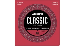 Daddario EJ27N, Струни за класическа китара, Нормално напрежение, Прозрачни, Silver