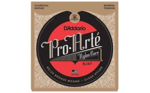 Daddario EJ47, Струни за класическа китара, Нормално напрежение, Прозрачни