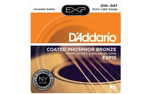 Daddario EXP15, Струни за акустична китара 10-47, Phosphor Bronze