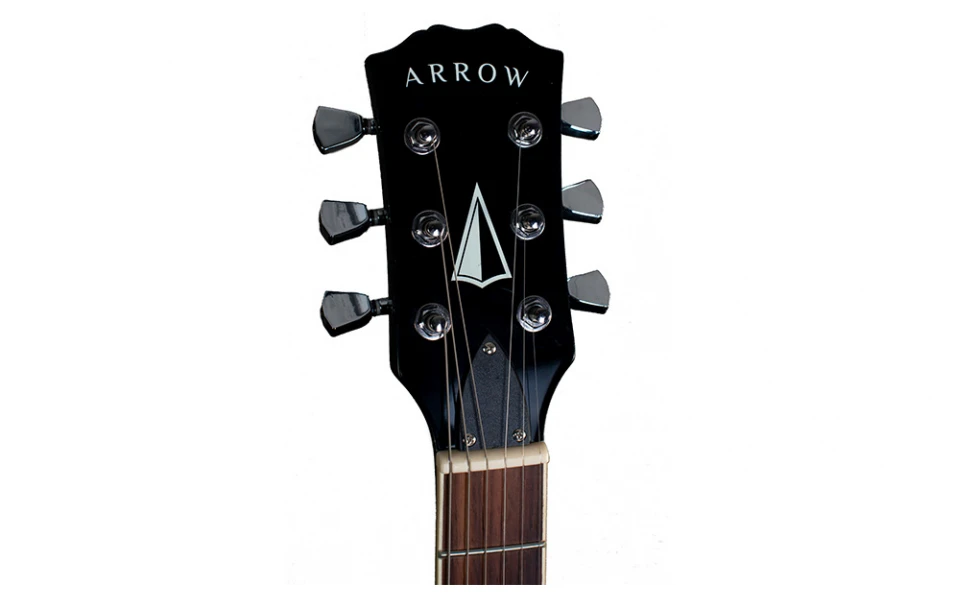 Електрическа китара Arrow LP 22 Night Black Rosewood/White