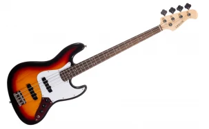 Електрическа бас китара Arrow Louisiana 4 Bass Sunburst Rosewood/White