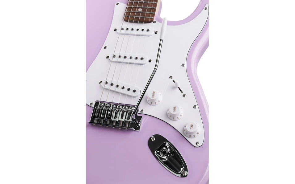 Комплект електрическа китара Arrow Tonecaster ST 111 Bubblegum R/W, Jeremi GA-10
