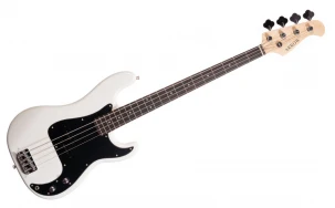 Електрическа бас китара Arrow Session Bass 4 Snow White Rosewood/Black