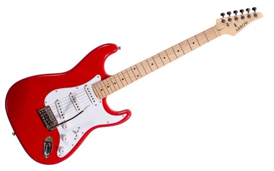 Електрическа китара Arrow ST 111 Diamond Red Maple/White