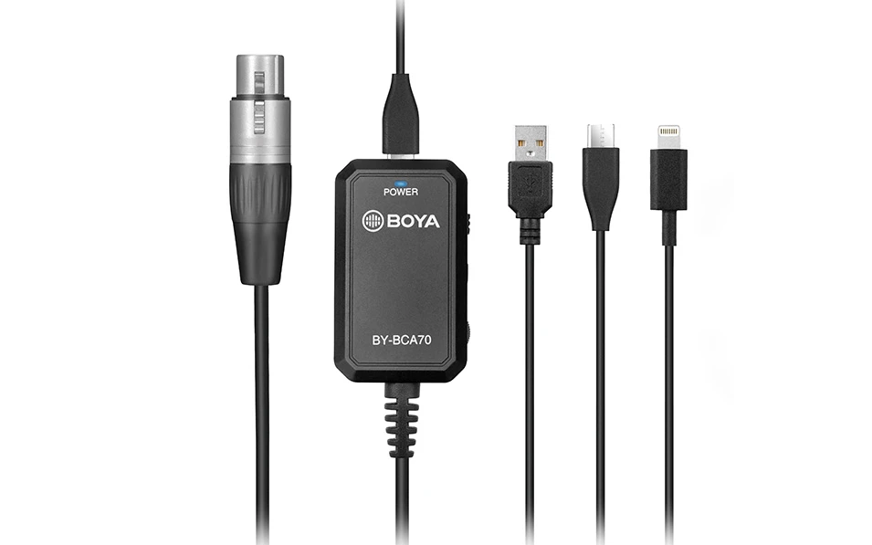 BOYA BY-BCA70 -адаптер XLR към lightning