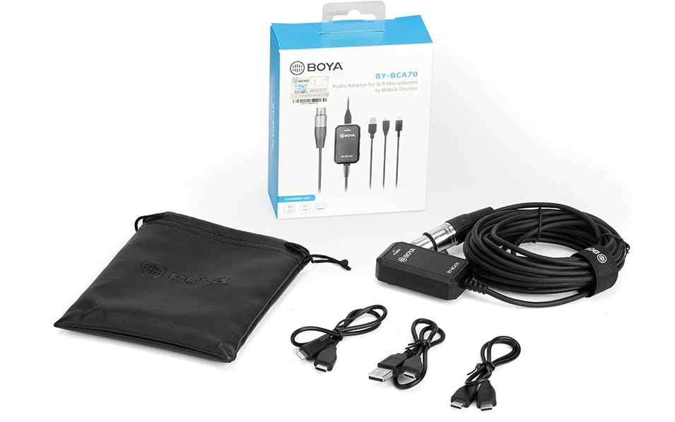 BOYA BY-BCA70 -адаптер XLR към lightning