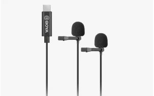 BOYA BY-M3D - двоен микрофон тип брошка