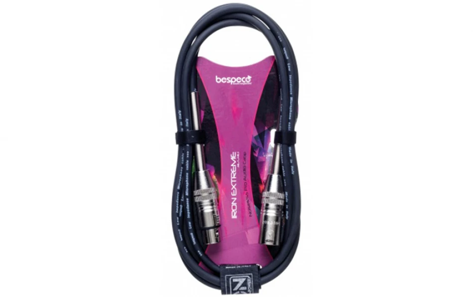 Кабел Bespeco IROMB300PBK, XLR/XLR, 3m