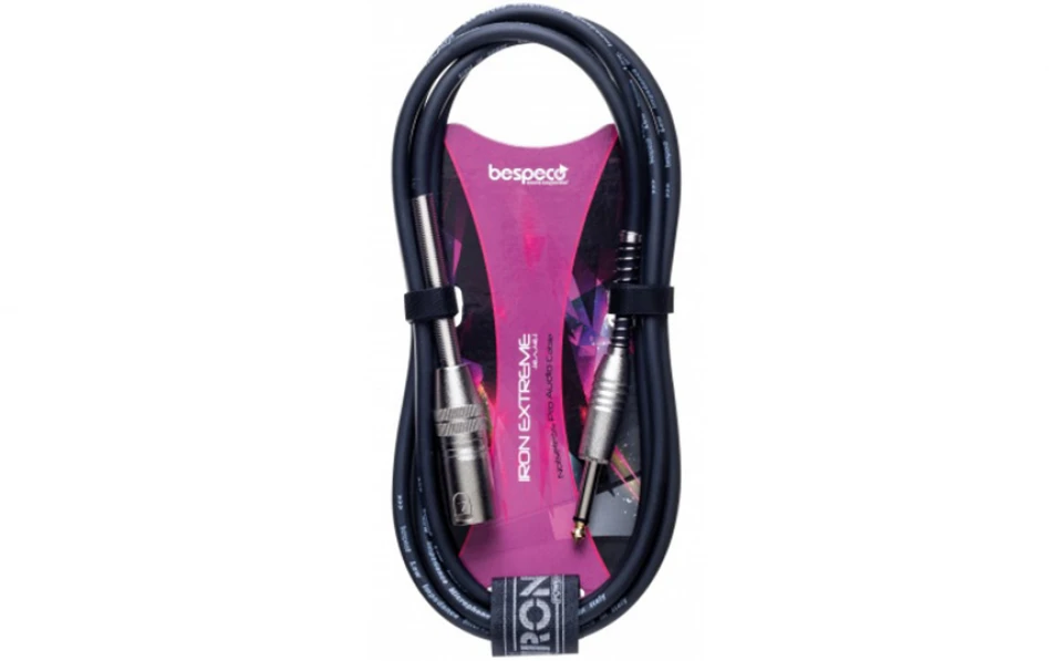 Кабел Bespeco IROMM600PBK, XLR/6.3mm, 6m