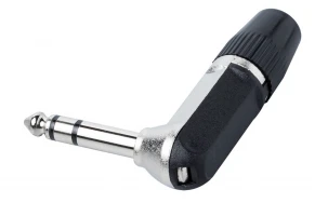 Конектор Bespeco SS90, 6.3mm, Стерео, Г-образен