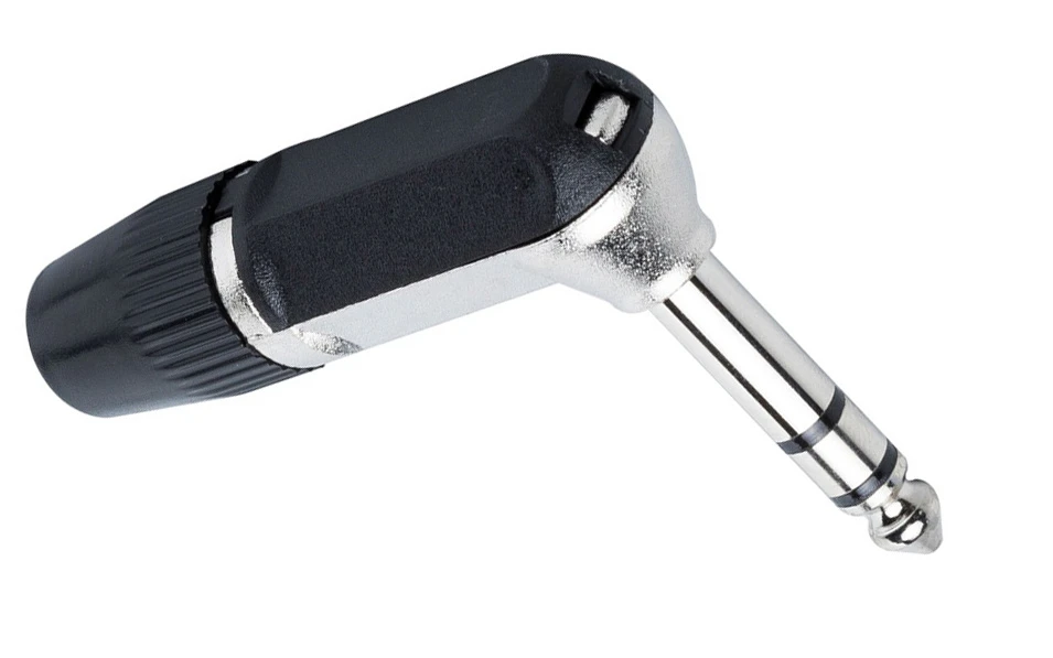 Конектор Bespeco SS90, 6.3mm, Стерео, Г-образен