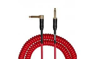 Кабел Cascha Advanced Line CCA-G2RD6, Спираловиден, Червен, 6m, 6.3mm/6.3mm