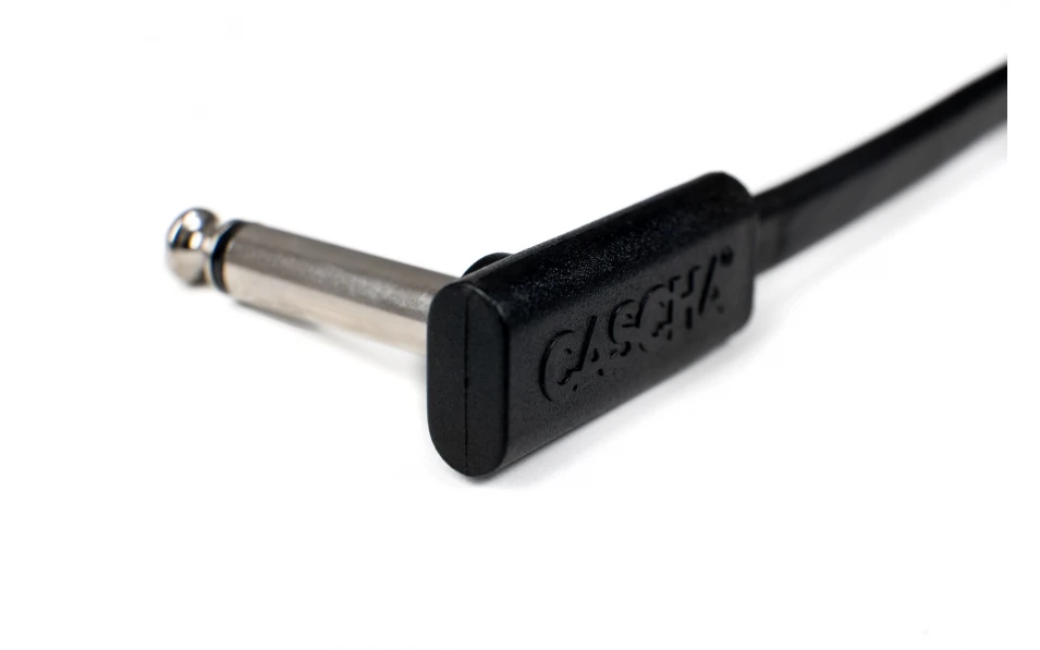 Пач кабел Cascha Advanced Line CCA-PC110, Плосък, Черен, 10cm