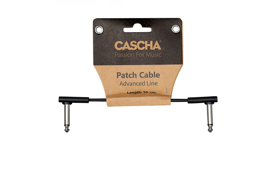 Пач кабел Cascha Advanced Line CCA-PC110, Плосък, Черен, 10cm
