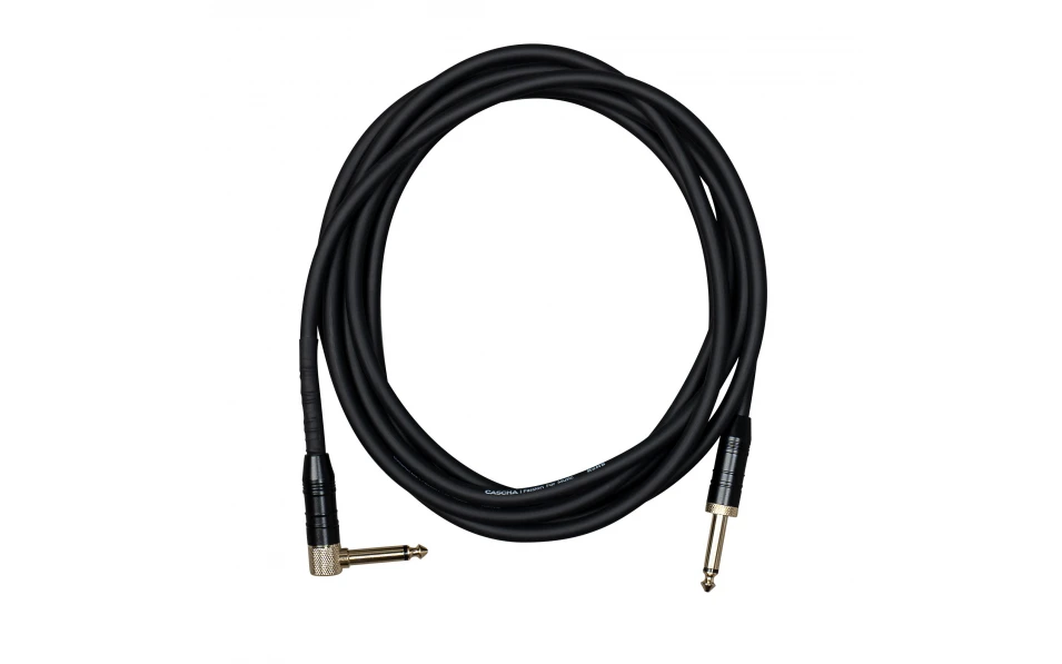 Кабел Cascha Professional Line CCP-G1ABK3, Черен, 6.3mm/6.3mm, Г-образен, 3m