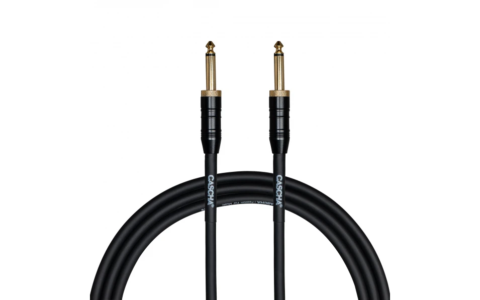 Кабел Cascha Professional Line CCP-G1SBK6, Черен, 6.3mm/6.3mm, 6m