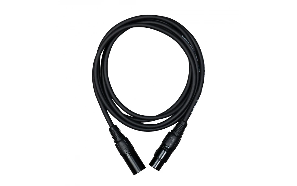 Кабел Cascha Standard Line CCS-M1BK2, Черен, XLR-F / XLR-M, 2m