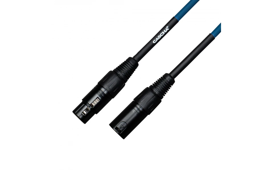 Кабел Cascha Standard Line CCS-M1BL2, Син, XLR-F / XLR-M, 2m