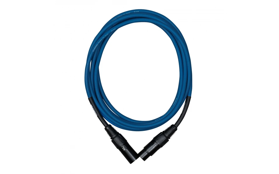 Кабел Cascha Standard Line CCS-M1BL2, Син, XLR-F / XLR-M, 2m