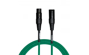 Кабел Cascha Standard Line CCS-M1GR2, Зелен, XLR-F / XLR-M, 2m