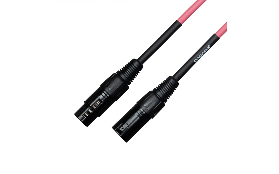 Кабел Cascha Standard Line CCS-M1PK2, Розов, XLR-F / XLR-M, 2m